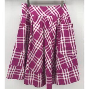 Paper Doll Pink and White Plaid Skirt Size Medium
